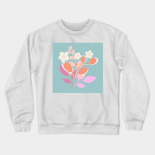 Modern floral bouquet print Crewneck Sweatshirt